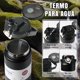 thumbnail image 5 of Botella 1000ml Termo De Acero Inoxidable,Agua Fría (24 horas) o Caliente (12 horas),Botella De Agua Aislada Con Pajita De Silicona A Prueba De Fugas，Para Gimnasio, Deportes Y Oficina (Negro), 5 of 8