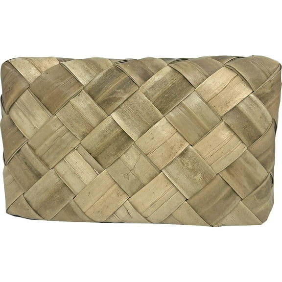 South Seas Native Treasures 4"x7"x7" Basket Lauhala, 1 Each