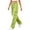 (New25)Green, variant on Thousandth Women Cargo Wide Leg Pants Casual Elastic Waist Drawstring High Waist Trousers Multi Pockets Loose Fit Streetwear Long Pants
