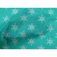 thumbnail image 4 of oneOone Cotton Poplin Fabric Floral Block Printed Fabric 1 Yard 56 Inch Wide, 4 of 4