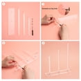 thumbnail image 3 of Soporte acrílico de 3 niveles para coleteros, organizador transparente para lazos para el cabello, almacenamiento para mujeres, adolescentes y niñas, organizador para el cabello, 3 of 5