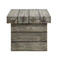 thumbnail image 3 of Modway Manteo Table d'Appoint Moderne en Bois pour Patio Extérieur, Gris Pâle, 3 of 6