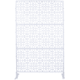 thumbnail image 4 of Tcbosik Metal Privacy Screen for Indoor & Outdoor, 48"W x 76"H Freestanding Decorative Divider, Privacy Fence for Patio, Garden, Backyard, White, 4 of 8
