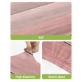 thumbnail image 4 of Pink Wooden Grain Bar Stool Covers Set of 6, Farmhouse Vintage Chic Textured Stretch Washable Bar Chair Covers with Backs, Removable Pub Counter Height Chair Cover for Kitchen Dining Room Cafe, 4 of 7