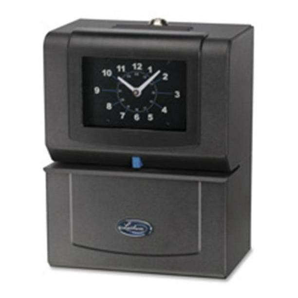 Lathem Société de Temps LTH4001 Horloge Automatique- Mois-Date-Am-Pm-Minutes-Charbon