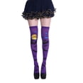 thumbnail image 1 of Bas d'Halloween pour Femmes Collants Résille Gothique Squelette Accessoires de Costume de Fête avec Design Taches de Sang Effrayant, 1 of 4