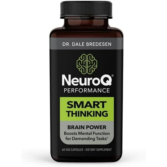 LifeSeasons NeuroQ - Smart Thinking Supplement Pills - Brain Power   Mental Focus Booster - Memory & Attention - Bacognize Bacopa, Cognizin Citicoline & Coffee Extract - 60 Capsules