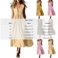 thumbnail image 3 of QUNYINEY Sleeveless Casual Dresses for Women Long Cotton A Line Sundress Solid with Pockets Flowy Loose Fit V-Neck Dresses, 3 of 7