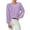 Purple, variant on Women's Long Sleeve Sweatshirt Round Neck Knitted Sweater Pullover Basic Fashion Winter Clothing Casual Outfits Fall Clothes