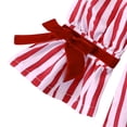 thumbnail image 5 of Girls Dresses Long Sleeve Striped Sleep Pajama Casual Loungewear Nightwear Kids Clothing, 5 of 8