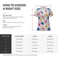 thumbnail image 5 of Naloa Rose Flowers Print T-Shirts Short Sleeve V Neck Tees for Women Fashion Tops Trendy Lightweight Soft Casual Summer Outfits Clothes, 5 of 5
