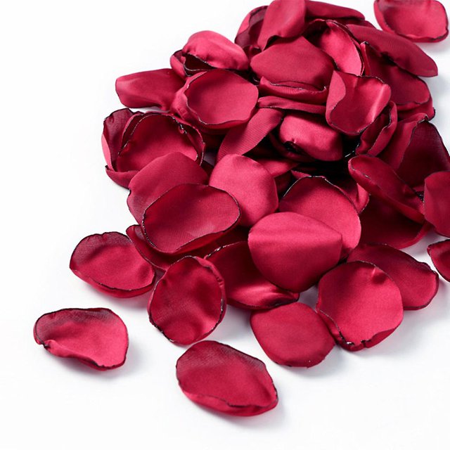 400 piezas de pétalos de rosa, pétalos de flores para boda, cesta de niña, centros de mesa para fiesta de aniversario, decoración de San Valentín, rojo