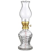 NUOLUX Glass Kerosene Lamp Glass Oil Lamp Vintage Oil Lamp Home Kerosene Lamp for Home Decor