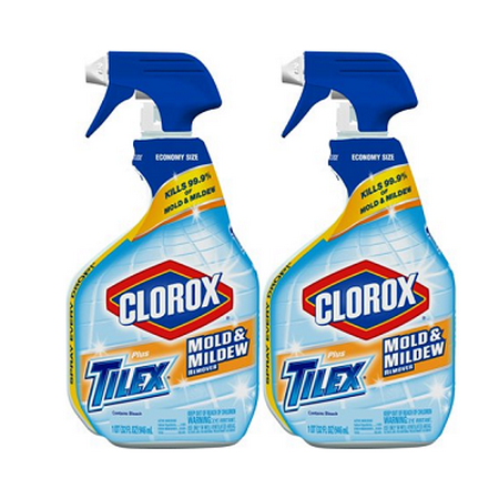 - (2 pack) Clorox Plus Tilex Mold and Mildew Remover, Spray Bottle, 32 oz
