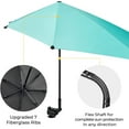 thumbnail image 5 of UPF 50+ Adjustable Beach Umbrella XL with Universal Clamp for Chair Stroller Wheelchair Golf Cart Bleacher Patio, 5 of 9