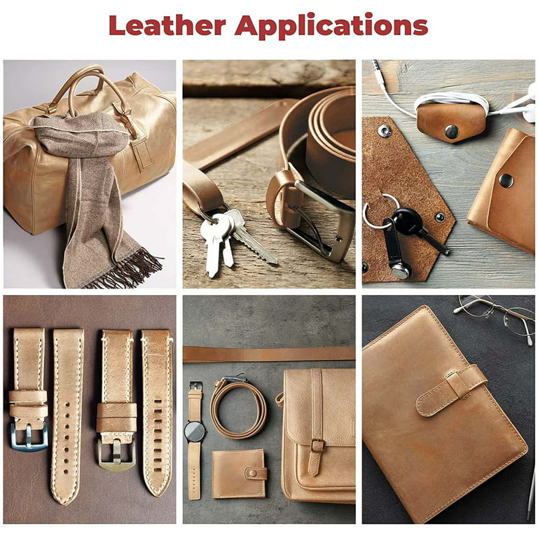 Genuine Leather Sheets for Leather Crafts 3 X Full Grain Buffalo Leather  Squares 12x12 Leather Cord 36 Ideal for Arts & Crafts 