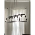 thumbnail image 3 of 3335DZ Hinkley Lighting Fulton - 5 Light Open Frame Linear Chandelier in Transitional-Industrial Style - 50 Inches Wide by 9 Inches High-Aged Zinc, 3 of 5