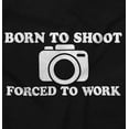 thumbnail image 2 of Born Shoot Forced Work Photographer Unisex Fleece Graphic Zip Up Hoodie Brisco Brands 2X, 2 of 5