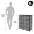 thumbnail image 4 of mDesign Large Storage Dresser Furniture, 8 Removable Fabric Drawers, Dark Gray, 4 of 7