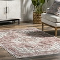 thumbnail image 6 of nuLOOM Evon SpinClean Traditional Medallion Machine Washable Area Rug, 5' x 8', Evon Blush Pink, 6 of 6