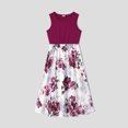 thumbnail image 6 of PatPat Family Matching Dresses Purple Toddler Girl 2T Mommy and Me Floral Panel Tank Dresses,Clearance, 6 of 11