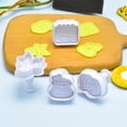 thumbnail image 4 of 4-Piece Christmas Biscuit Molds Plastic Candy Fondant Push-type Household Set Baking Cookie Cutter for Children, 4 of 8