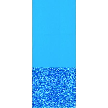 Round Blue Swirl - Swimline Swirl Bottom 28' Round Overlap Pool Liner, 48