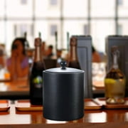 Ice Bucket with Lid with Insulation Beverage Tub for Bottle Cocktail Parties black