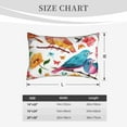 thumbnail image 4 of Susaid Flowers Birds And Butterflies Print Pillowcases Multiple Size, Pillow Cover Super Soft Envelope Closure Standard Pillow Case-20"x30", 4 of 6