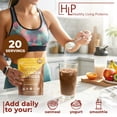 thumbnail image 6 of Healthy Living Proteins | Multi Hydrolyzed Collagen Peptides Type I, II, III, V, & X | Grass Fed Bovine, Wild Caught Marine, Free Range Chicken | Gluten Free (Chocolate, 8 oz), 6 of 7