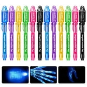 Invisible Ink Pen, HOYOTIK Invisible Ink Pen with uv Light for Kids Spy Pen 12pc, Party Favors for Kids 8-12 Gifts Magic Pen Easter Day Halloween Christmas Party