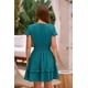 thumbnail image 2 of Vestido PRETTYGARDEN 2025 Mini con Escote en V y Mangas Cortas, 2 of 8