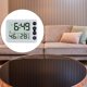 thumbnail image 3 of sweethay Alarma Digital de mesa, ángulo de plástico, función de memoria ajustable, proyector, Radio, reloj, hogar, dormitorio, termómetro, relojes Type6 NO6 sweethay HA063921-01B, 3 of 6