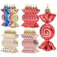 thumbnail image 3 of Bola de piruleta galvanizada de Navidad, adorno de árbol de Navidad para Año Nuevo, decoración del hogar, regalo de Papá Noel, 6 unids/lote por caja, 2024, 3 of 4