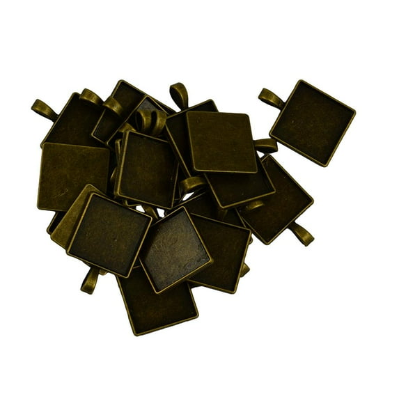 20Pcs Vintage Connector Charms Pendant Blank Tray Cabochon Base Setting