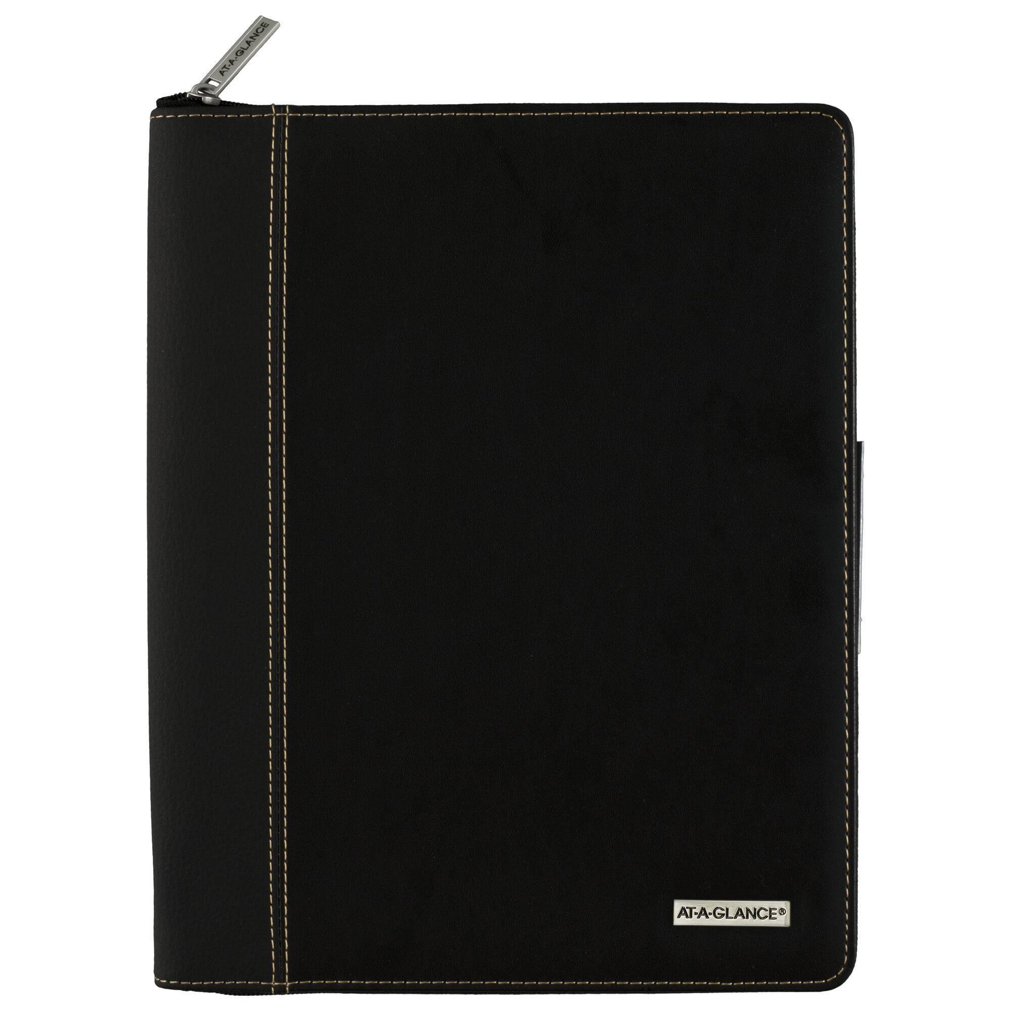 AT-A-GLANCE Executive 2025 Appointment Book Planner, Weekly & Monthly, 8-1/4" X 11", Large, Zipper, Black - View #2