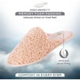 thumbnail image 2 of ROXONI Women Slipper Cozy Memory Foam, Indoor Outdoor Rubber Sole, 2 of 6