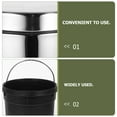 thumbnail image 5 of MEIBUTYUP Stainless Steel Trash Can with Foot Pedal and Flipping Lid, Kitchen Waste Bin for Home Use, 5 of 5