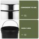 thumbnail image 3 of WORGEOUS Contenedor de basura de acero inoxidable con tapa, contenedor de basura redondo para cocina, 3 of 8