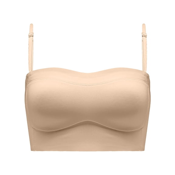 Bras for Women,Strapless bras for women,Women's Backless Bra Convertible Spaghetti Strap Seamless Sleeping Bralette Low Back Comfort and Style for Everyday Wear
