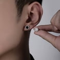 thumbnail image 6 of Men's No Hole Magnetic Clip Earrings, Sparkling Crystal Cluster Fashion Jewelry, Hypoallergenic Pain-Free Earrings for Daily Casual and Formal Occasions, 6 of 8