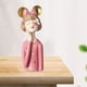 thumbnail image 1 of Estatuas de resina con lazo para niñas, esculturas, decoración, centro de mesa, hogar, estantería, granja, sala de estar, porche de escritorio Rosado Fernando estatuas de escritorio, 1 of 8