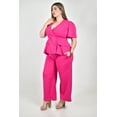 thumbnail image 2 of Conjunto sastre manga corta Roman Fashion /Tallas Extras, 2-4369 (Fiusha) fucsia 42, 2 of 6