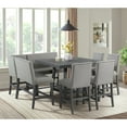 thumbnail image 3 of Picket House Furnishings Hester Square Counter Table with Lazy Susan in Gray, 3 of 11