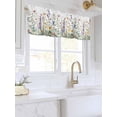 thumbnail image 3 of Valances for Windows Spring Yellow Rod Pocket Cafe Window Treatments Valance Curtains for Kitchen Bathroom Laundry Basement Windows 42"x12", 3 of 9