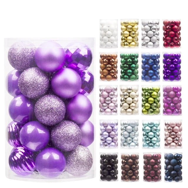 Gran oferta, decoración de bolas de Navidad, adorno de bola de Navidad con brillo mate brillante, adorno de bola de Navidad