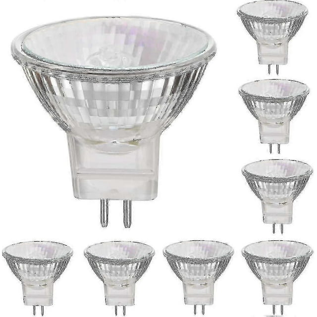 Lámparas halógenas GU5.3 de 12 V y 35 W, base de foco, luz blanca cálida, regulables, paquete de 8