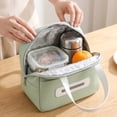 thumbnail image 4 of LIERTOUR Lunch Tote for Work and Portable Thermal Insulation Lunch Box Bag Small Size Hand Food Carry Pack for Office Break and Travel Utility Gear Blue, 4 of 5