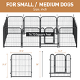 thumbnail image 3 of Petorldog 16-Panel 32" Height Heavy Duty Pet Playpen, Foldable Exercise Pen for Indoor & Outdoor Use, 3 of 8