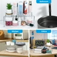 thumbnail image 3 of ROFAY Wire Rack Kitchen Food Storage Cabinet Shelf Organizer, Chrome, 4 Pack, 3 of 6